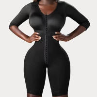 Fajas Colombianas De Compresión Completa Para Mujer Modeladora Postquirúrgica Entrenador De Cintura Figura De Sombra Underwear - details 1