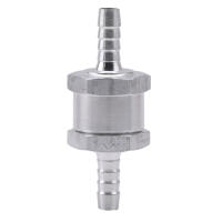 Válvula De Control Unidireccional De Plata Para Automóviles Adecuada Para Gasolina Y Diesel Accesorio Universal Para Coches Barco Helicóptero Fabricado En Aleación De Aluminio - details 0