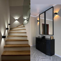 Lámpara De Pared LED Recargable Con Control Remoto Y Luz RGB Iluminación Ajustable Sin Cable Decoración Moderna Para El Hogar - details 9