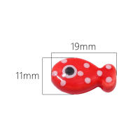 10PCS Bolas De Cerámica Pequeñas En Forma De Pez Para Hacer Joyas Accesorios Para Pulseras Collares Y Pendientes DIY - details 0