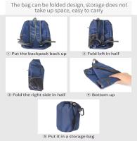 SSITO Mochara plegable de gran capacidad, Bolsa portátil impermeable para Exterior, Mochila Deportiva de viaje externa, Nueva - details 3
