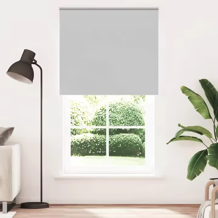 Estor Enrollable Opaco gris claro 135x230cm Tela Ancho 131,6cm - 1