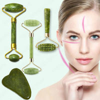 Masajeador De Rostro Gua Sha Herramienta De Cuidado De La Piel Para Levantamiento Corporal Y Adelgazamiento Con Rodillo De Jade Store Scraper - details 1
