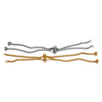 3pcs Cadenas De Acero Inoxidable Para Pulseras DIY Conectores Ajustables Accesorios De Encantos Joyería Herramientas De Fabricación - details 5
