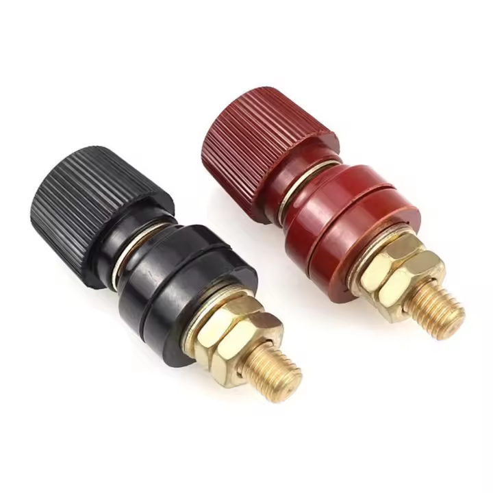 Kit De Terminales De Batería Remota De Latón 6mm 8mm Conectores De Poste De Enlace Accesorios De Automóvil Reemplazo - 1