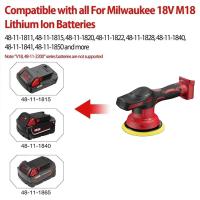 Poliureadora De Coche Inalámbrica Ajustable En 8 Niveles Para Sellado Y Cera Con Batería Compatible Con Makita/Dewalt/Milwaukee 18V Herramienta De Pulido Y Enchastre - details 9