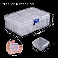 Caja De Plástico Transparente Para Empaque De Joyería De Mujer Caja De Almacenamiento Para Mesa Portátil DIY Hecho a Mano - details 8