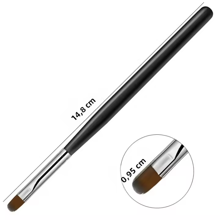 Pincel De Arte Para Uñas Con Patrón Fototerapia Acrílica UV Gel Extensión Constructor De Capa Pincel De Dibujo DIY Accesorios De Manicura Herramientas De Pintura - 1