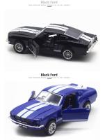 Modelo De Coche Clásico Vintage Mustang GT De 1:32 En Aleación De Metal Con Retroceso Para Colección Y Regalo Para Niños Vehículo Miniatura Replicado - details 3