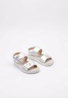 Geox J SANDAL COSTAREI GIRL  Sandalia Plana Niña Plateado - details 1