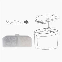 Filtro De Repuesto Para Fuente De Agua Para Gatos 10pcs Dispensador De Agua Para Mascotas Material Plástico Suministros Para Gatos - details 5