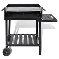 vidaXL Soporte para barbacoa de carbón con 2 ruedas - details 1
