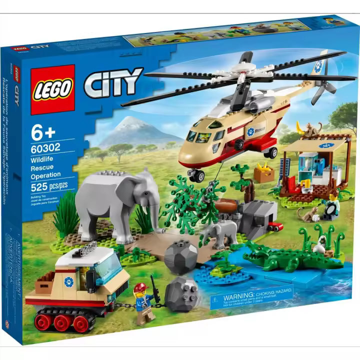 LEGO CITY 60302: Rescate de la Fauna Salvaje: Operación - 1