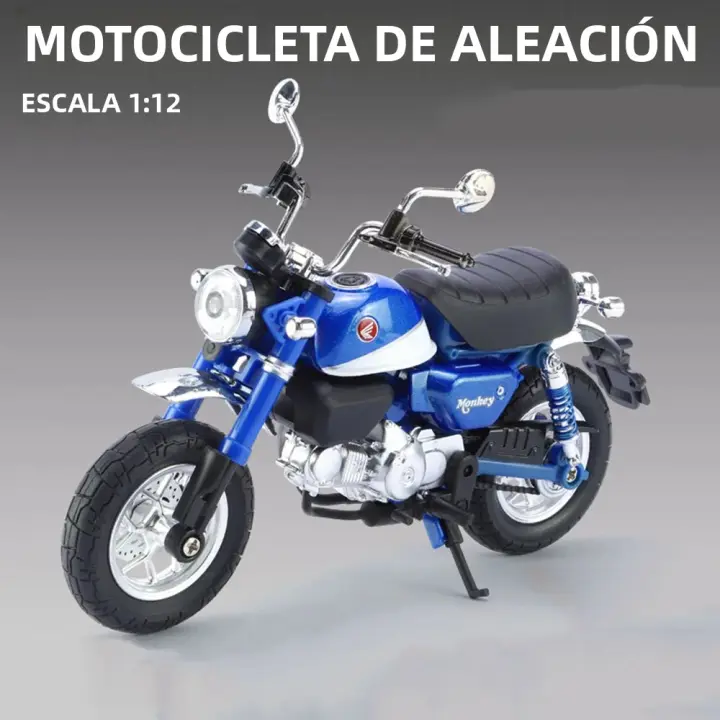 Honda Monkey Motocicleta De Aleación 1/12 Juguete De Modelado De Metal Con Suspensión Delantero Y Trasero Para Niños Regalo De Cumpleaños - 1