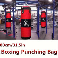 Bolsa De Golpes Pesada Para Boxeo Con Gancho Para Techo Y Cadena De Acero Para Entrenamiento De Fitness MMA Kickboxing Muay Thai Karate Taekwondo Roja - details 12