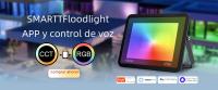 Spotlight LED Inteligente RGB MARPOU 220V Con Control De Voz Y Luz Ajustable De 30W 50W 100W Iluminación Exterior Tuya - details 0