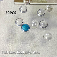 50PCS Tablero De Mostrador De Uñas De Vidrio Transparente Para Diseños De Esmalte De Gel Y Tones De Uñas Herramientas De Manicura - details 2