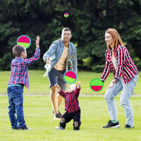 Juego De Deportes Al Aire Libre Con Raqueta De Playa Y Bola Adhesiva Para El Playón Ideal Para Niños Y Adolescentes - details 3