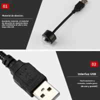 Lámpara De Ambiente LED Mini Para Techo De Coche Proyector De Estrellas Galaxia USB Ajustable Decorativa Para Decoración De Habitación Y Auto - details 3