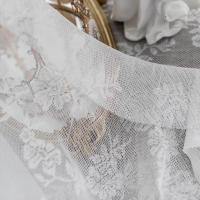 Mantel De Encaje Blanco Vintage Bordado Para Recepción Y Fiesta De San Valentín Cubierta De Boda Rustica Decoración De Mesa - details 2