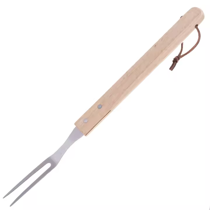 Tenedor de trinchar para barbacoas de acero inoxidable de 40 cm - PrimeMatik - 1