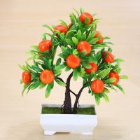 Artesanales Frutas Artificiales Limón Manzana Naranja Decoración De Hogar Potted Plant Bonsái Ornamento De Sala De Estar Árbol Falso De Plástico - details 5