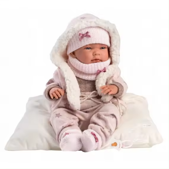 Llorens- Muñeco Tacto Suave Nica Recien Nacida Vestido Estrellas 40 Cm ref. 73882 - 1