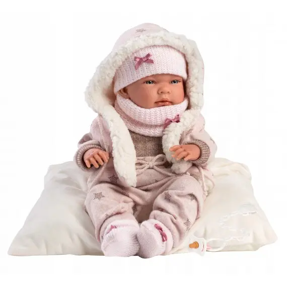 Llorens- Muñeco Tacto Suave Nica Recien Nacida Vestido Estrellas 40 Cm ref. 73882 - 1