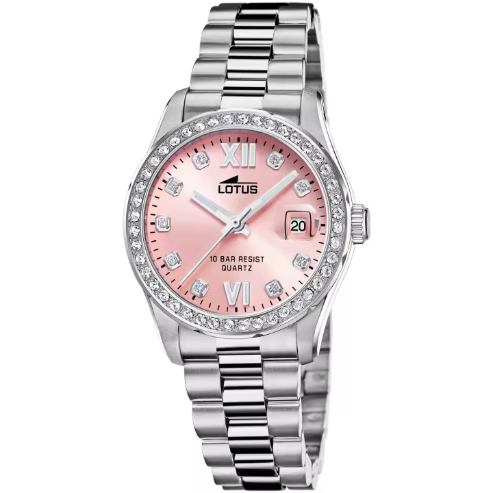 Reloj LOTUS Mujer Freedom 18933/2 - Acero Inoxidable - Esfera rosa con circonitas - 1