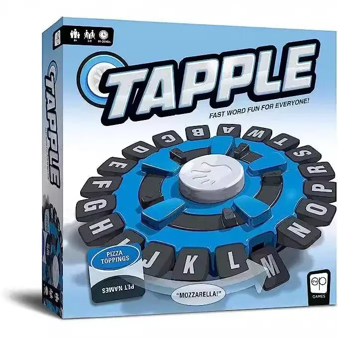 Juego De Palabras Tapple Edición En Español - Juego De Mesa Excitante Para Familiar Divertido Juego De Presión De Letras De Velocidad - 1