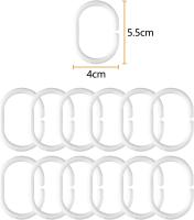 Cortina de Ducha Antimoho 180X200 cm, 3D Cubo de Agua Semitransparente Espesos EVA Lavable Cortinas de Baño with 12 Ganchos, Impermeable Antibacterian Secado RÁPIDO, para Batería - details 2