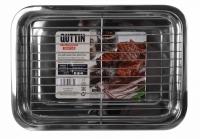 Bandejas c/grill de acero inoxidable  para horno, bandejas rectangular antiadherente para hornar, saludable y no tóxico - details 0