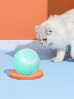 Bola Interactiva Para Gatos Recargable Por USB Con Movimiento Automático Y Activación Por Movimiento Juguete Rodante Para Gatos Domésticos Y Gatitos Internos - details 2