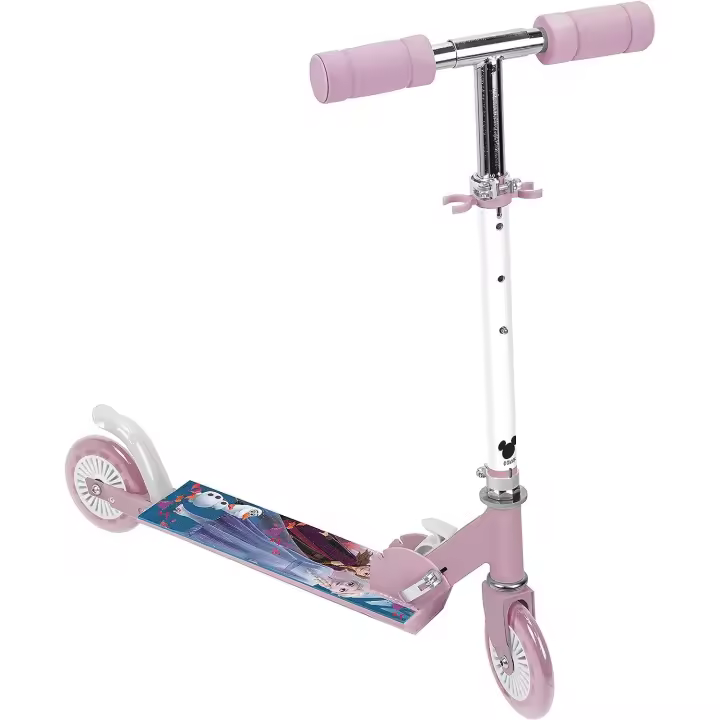 Patinete  de 2 Ruedas con diseños exclusivos de Frozen (2750)+ regalos pinturas faciales  Scooter Plegable, con puños ergonómicos y base antideslizante. Divertido y Ligero. Calidad al mejor precio. Seguridad según normativa CE. +3 años - 1