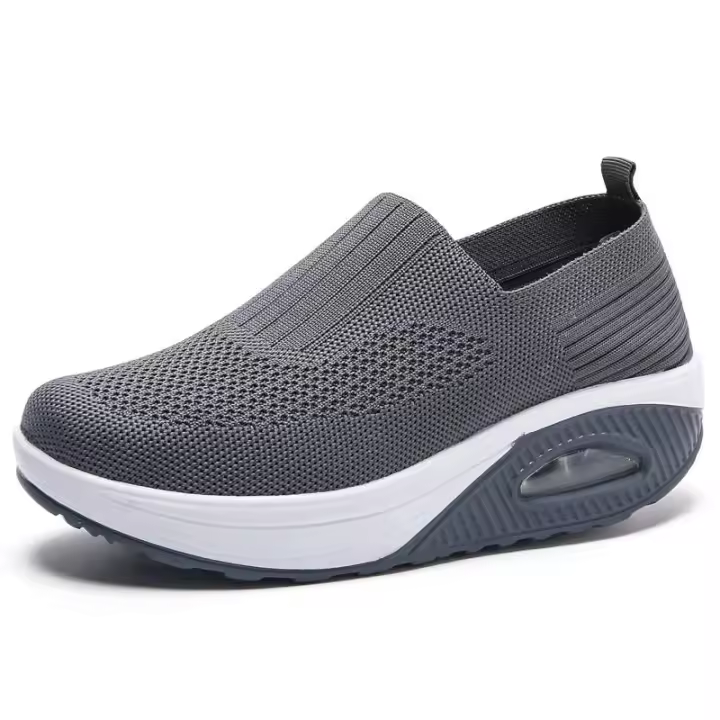 Zapatillas De Verano Para Mujer Moda Plataforma Sólida Color Uniforme Zapatos Planos Casual Transpirables Tacón Bajo Para Caminar - 1