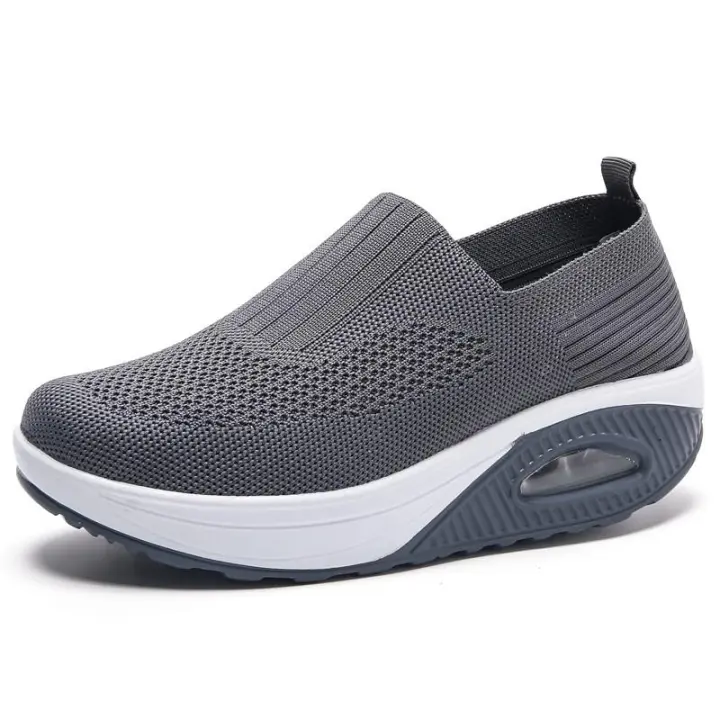 Zapatillas De Verano Para Mujer Moda Plataforma Sólida Color Uniforme Zapatos Planos Casual Transpirables Tacón Bajo Para Caminar - 1