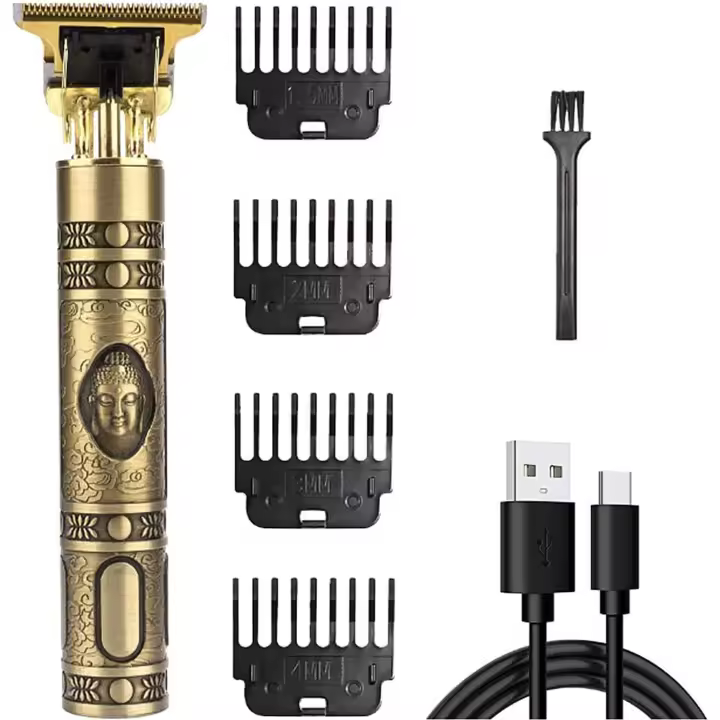 Cortapelos y cortabarbass Eléctrico para hombre with Carga USB, inalámbrico para el cuidado personal. - 1