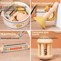 Set De Batería De Madera Para Bebés Juguete Musical Montessori Instrumentos De Percusión Para Niños De 3 a 6 Años - details 13