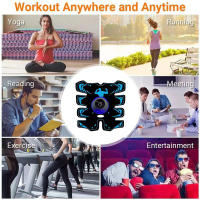 Estimulador Muscular EMS Recargable Por USB 3 En 1 Entrenador De Brazo ABS Y Abdominales Con Almohadillas Inteligentes Para Fitness Y Modelado Corporal - details 2