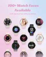 Reloj inteligente para mujer, compatible con teléfonos Android e iOS, con función de responder y hacer llamadas, monitor de actividad física, monitor de ritmo cardíaco y sueño, 100 actividades deportivas, resistente al agua IP68. - details 3