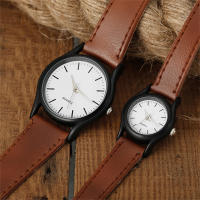 Reloj De Cuarzo Minimalista Para Parejas Correa De Cuero Múltiples Colores Accesorio De Ropa Casual Reloj Simplicidad - details 26