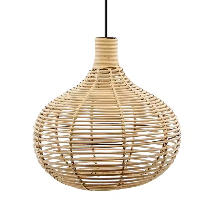 Ledkia Lámpara Colgante Ratán Yantai ILUZZIA - Diseño Boho-Chic con Iluminación LED - 1