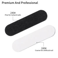 Mini Archillo De Uñas Doble Cara 180/240 Grit Herramientas Profesionales Para Pulir Y Lijar Uñas Conjunto De 100 Piezas - details 2