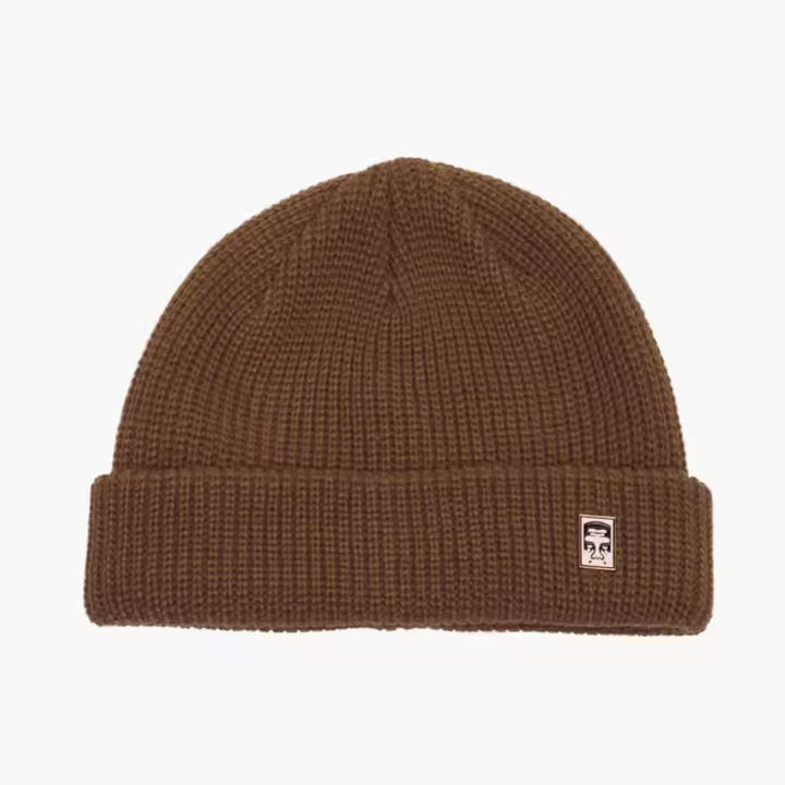 OBEY CLOTHING MICRO BEANIE JAVA BROWN 100030125 - 1