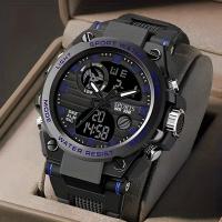 Reloj De Pulsera Digital De Lujo Para Negocios Con Calendario Para Hombres Reloj Analógico-Digital De Moda Y Casual Sin Resistencia Al Agua - details 16