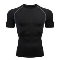 Camiseta Deportiva Para Hombre Secado Rápido Manga Corta Top De Gimnasio Y Fitness Camiseta De Compresión Para Entrenamiento Y Correr - details 6