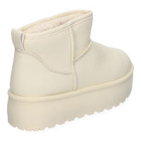 Davinia Shoes Botin Plano para Mujer con plataforma, Estilo Australiano, Forrado de Pelo, de Punta Redonda Shoes&Blues.es SL-725-Beige - details 2