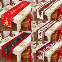 Corredor De Mesa De Lino Para Navidad 2024 Decoración Merry Christmas Regalo De Año Nuevo 2025 Material 100% Lino - details 0