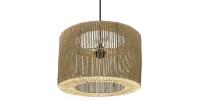 Fabrilamp - Colgante Pescara 1xe27 Negro/natural Regx38x38cm - details 2
