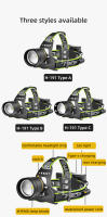 Linterna Frontal LED Potente Con 36 Núcleos XHP360 Para Pesca Y Camping Con Zoom Telescópico Luz Para Camping Impermeable Con Batería De Litio - details 3